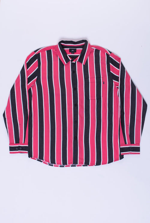 Obey Wicker Woven LS Pink/Bunt