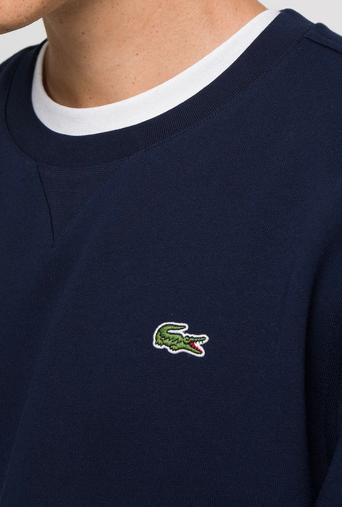 Sweat-shirt Lacoste bleu marine