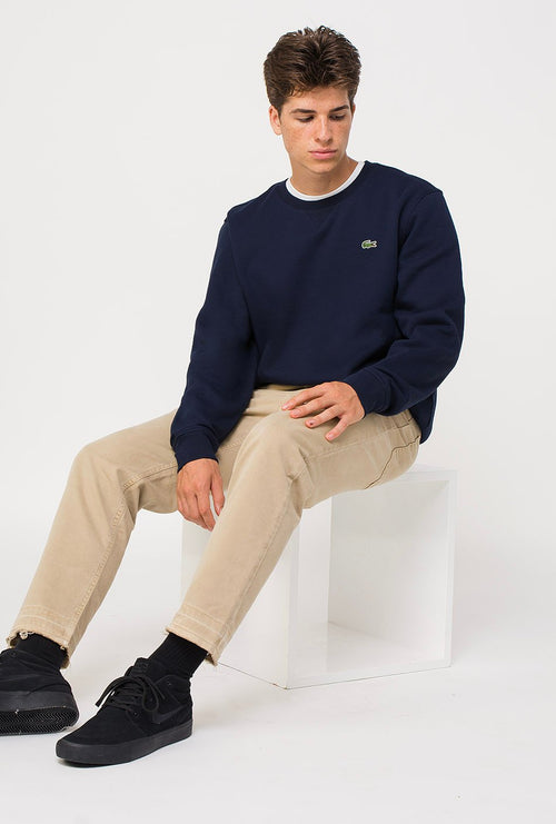 Sweat-shirt Lacoste bleu marine