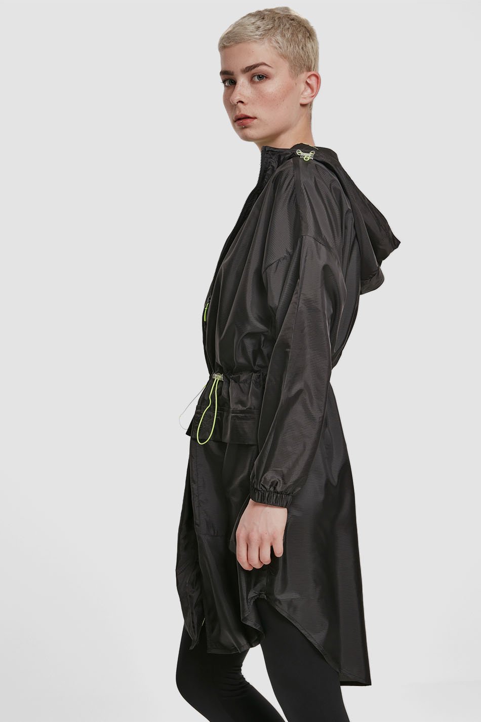Urban Classics Transparent Light Black Parka