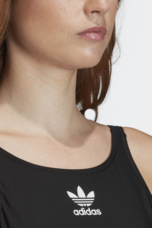 Badeanzug Adidas Trefoil Schwarz