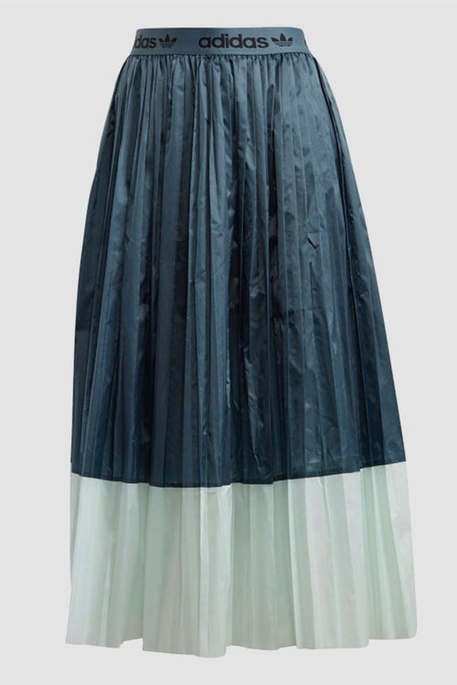 Falda Adidas Pleated Skirt Azul Legado