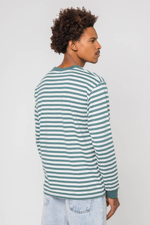 Camiseta Green Striped Heart