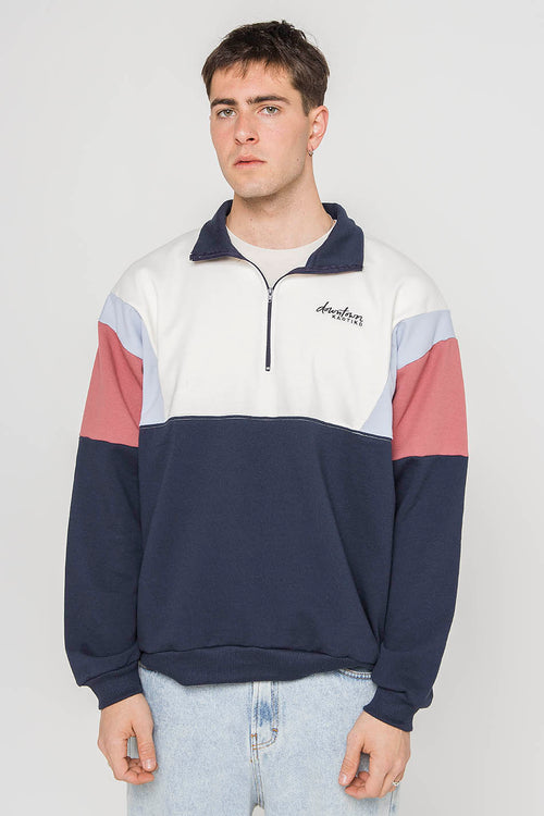 Navy/ Baby Blue/ Maroon Colin Sweatshirt