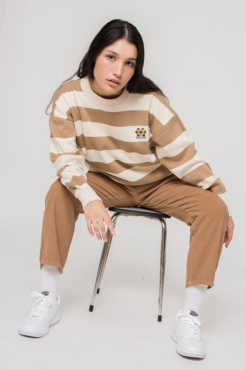 Anibal Stripes Pullover Beige