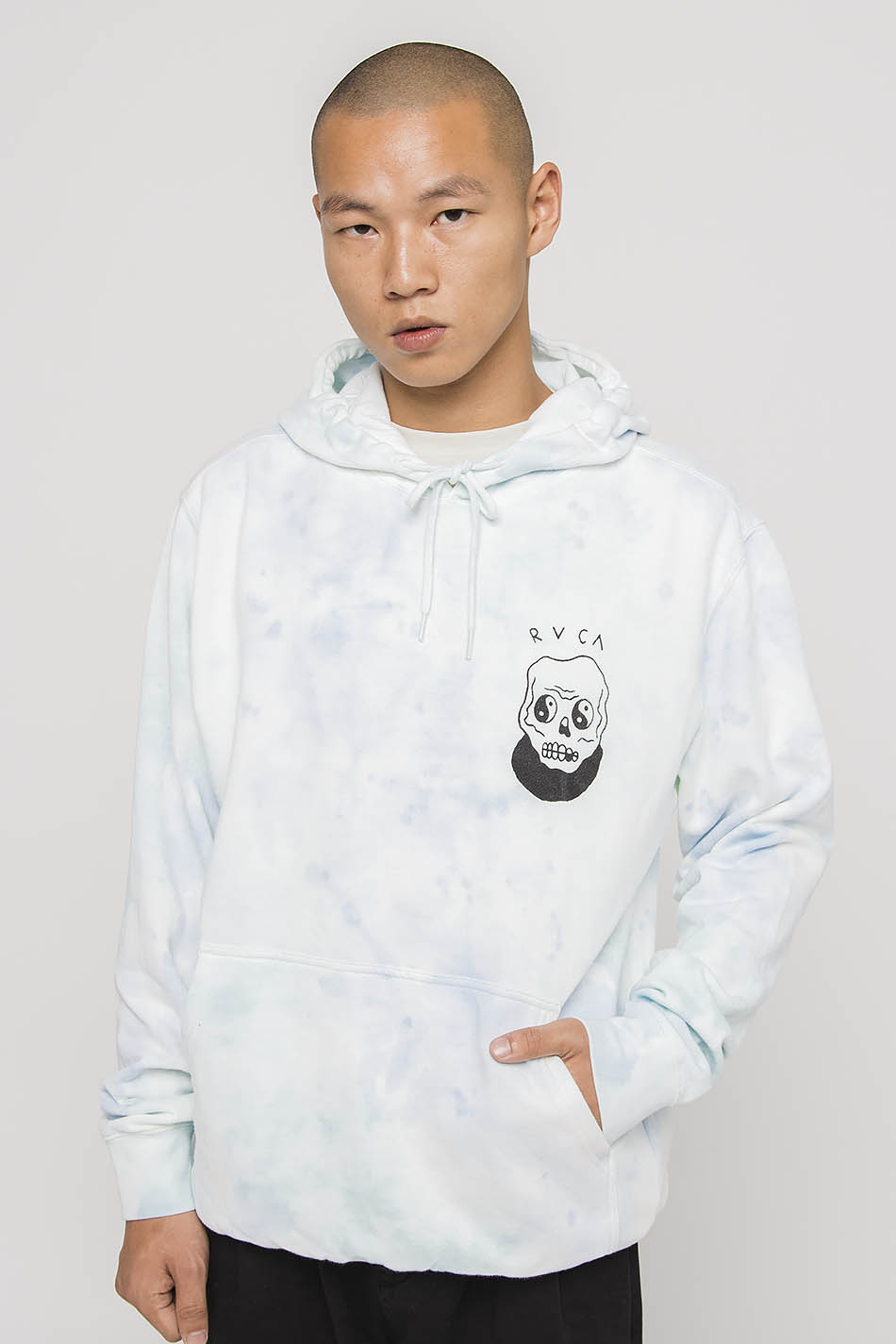 Hoodie RVCA Benji Skull Blumble Tie Dye