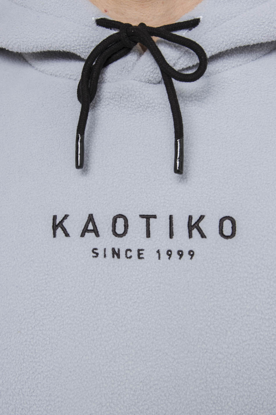 Graues Kapuzenfleece