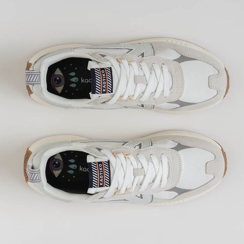 Retro Running Man Blanc Cassé
