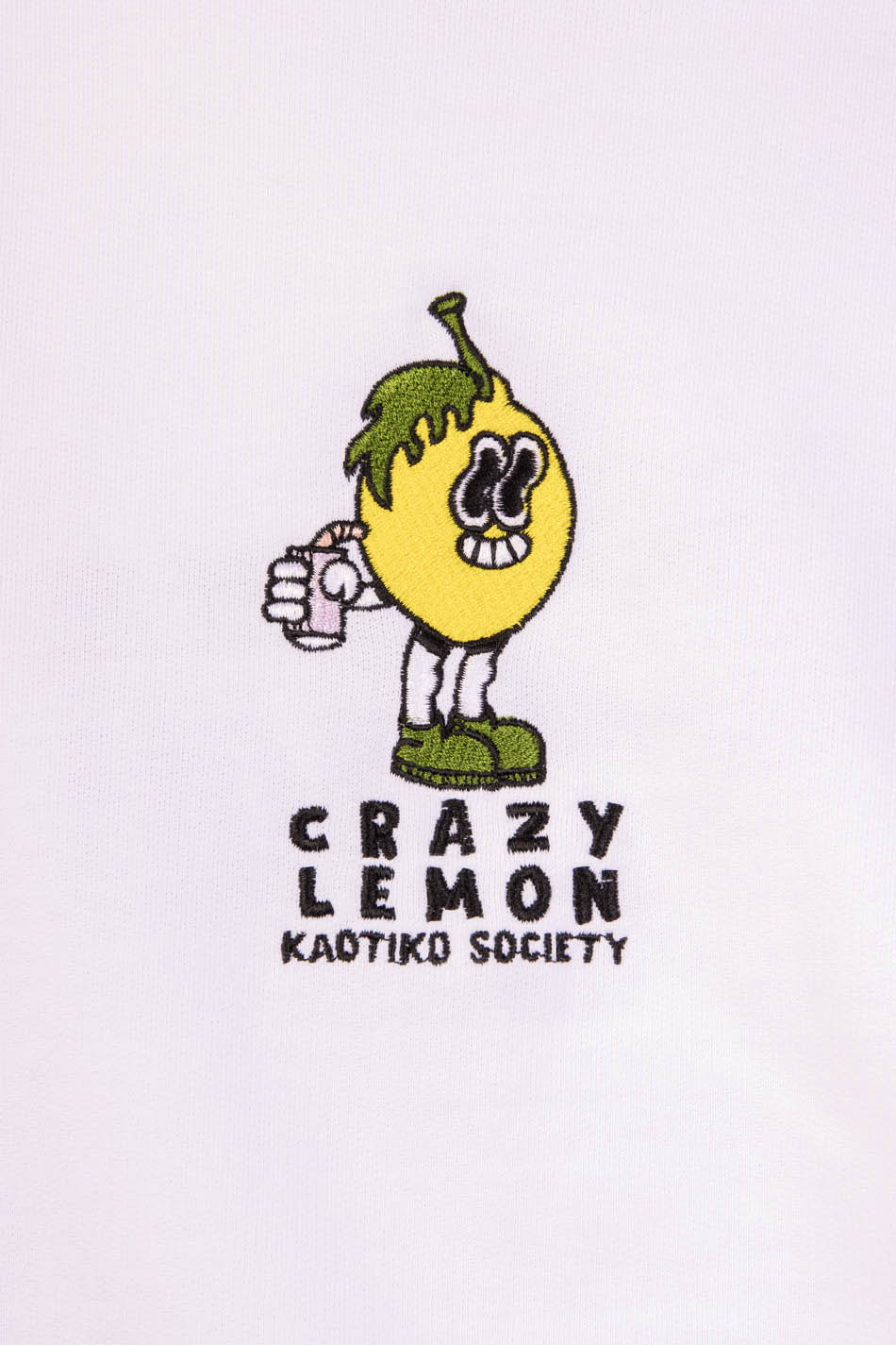 Crazy Lemon Sweatshirt in Weiß
