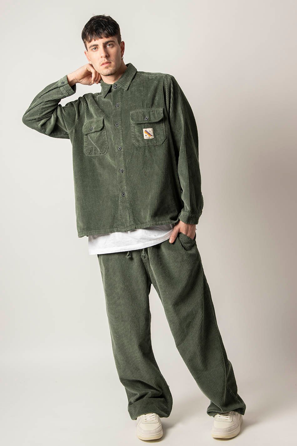 T-Shirt Corduroy Minimal Khaki