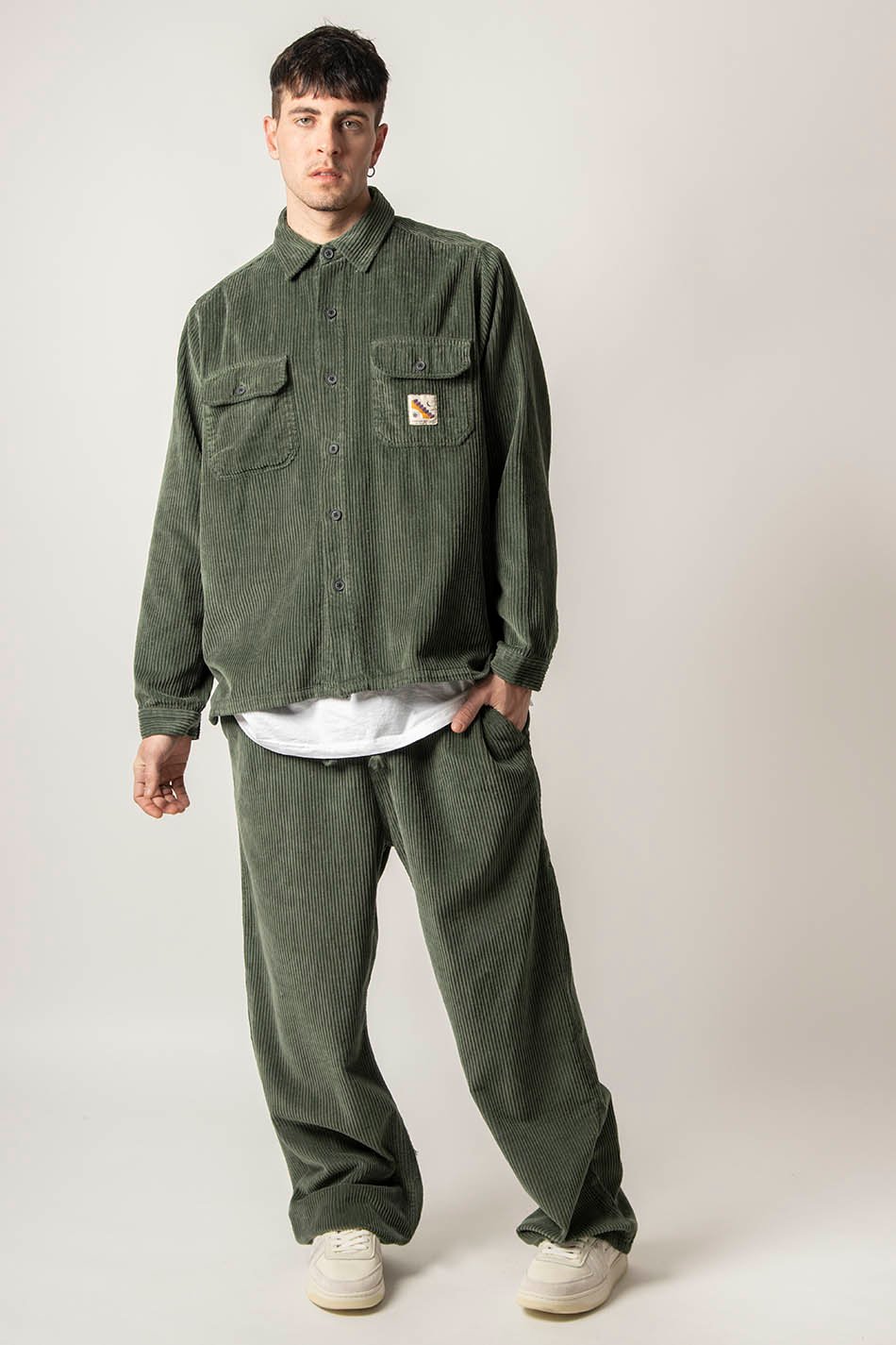 T-Shirt Corduroy Minimal Khaki