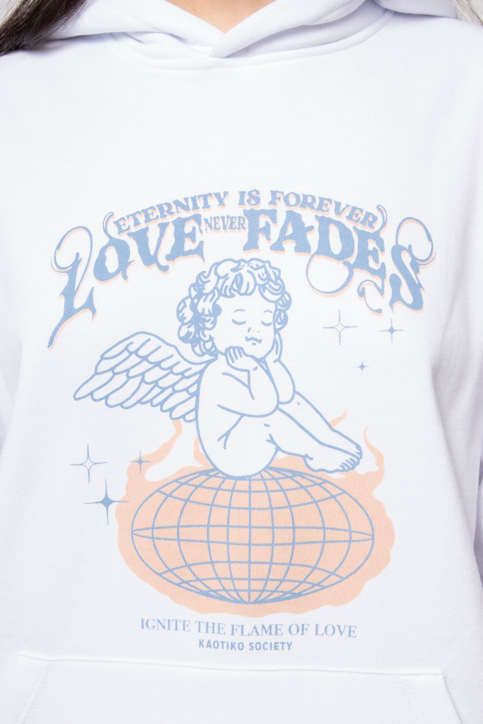 Sweatshirt Flame Of Love White