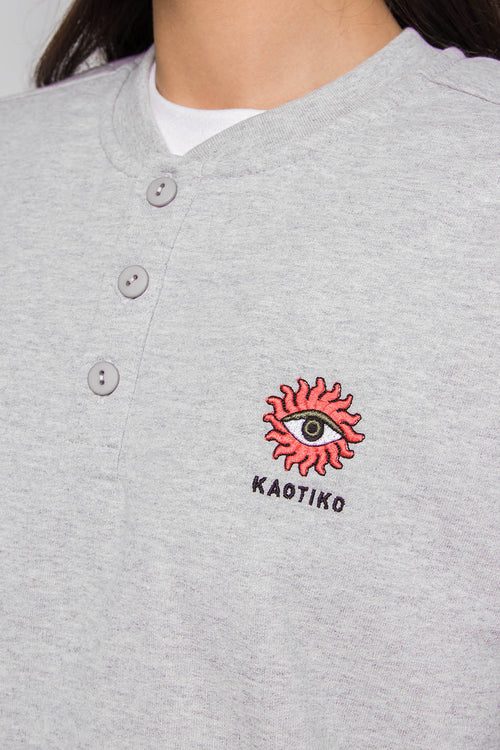 Sun Eye Buttons Sweatshirt