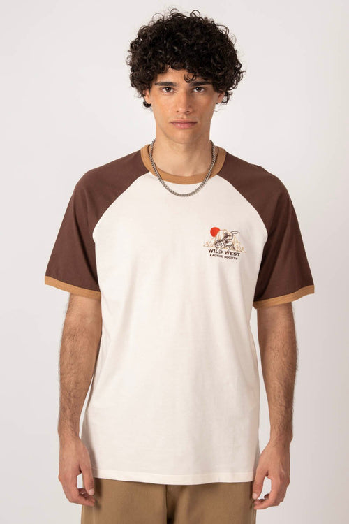 T-shirt Wild West Ivory/Brown