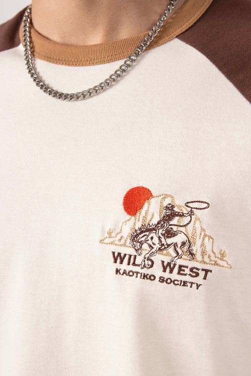 Wild West Ivory/ Brown T-Shirt