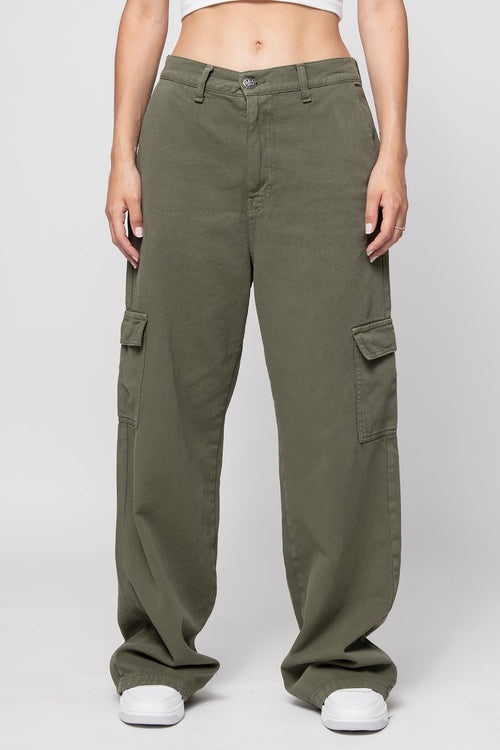 Pantalon Cargo Wide Leg Army