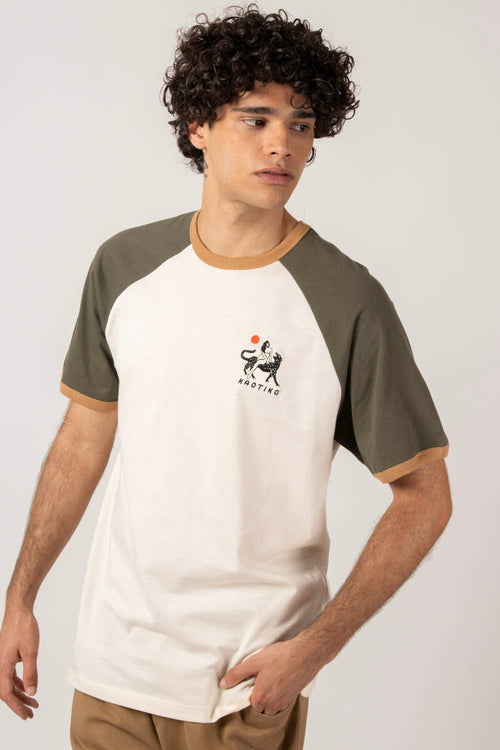 T-shirt Tiger Ivory/Army