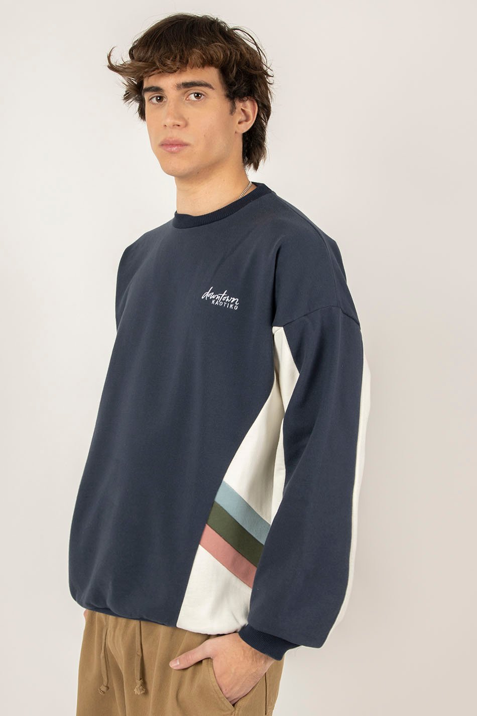 Sudadera Munich Navy/ Ivory