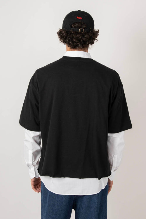 Calvin Cropped Black T-Shirt