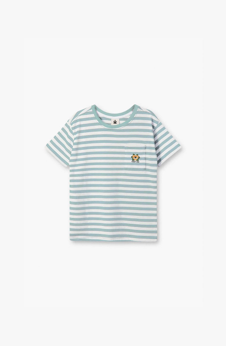 T-Shirt Streifen Herz Blau