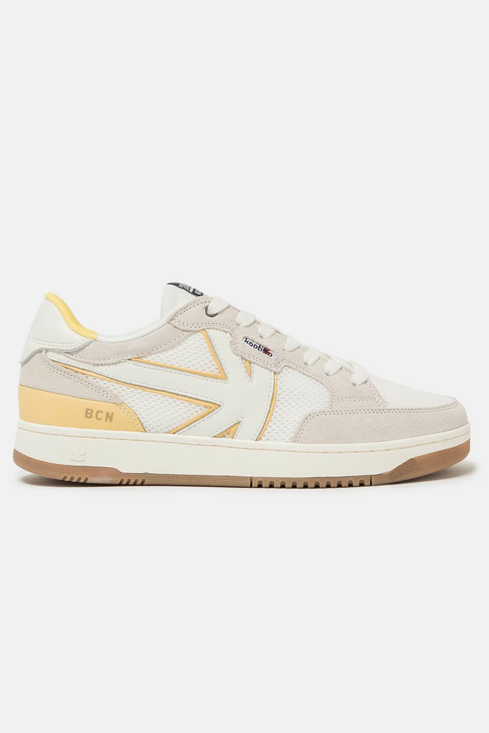 Kaotiko Boston White/ Yellow Sneakers