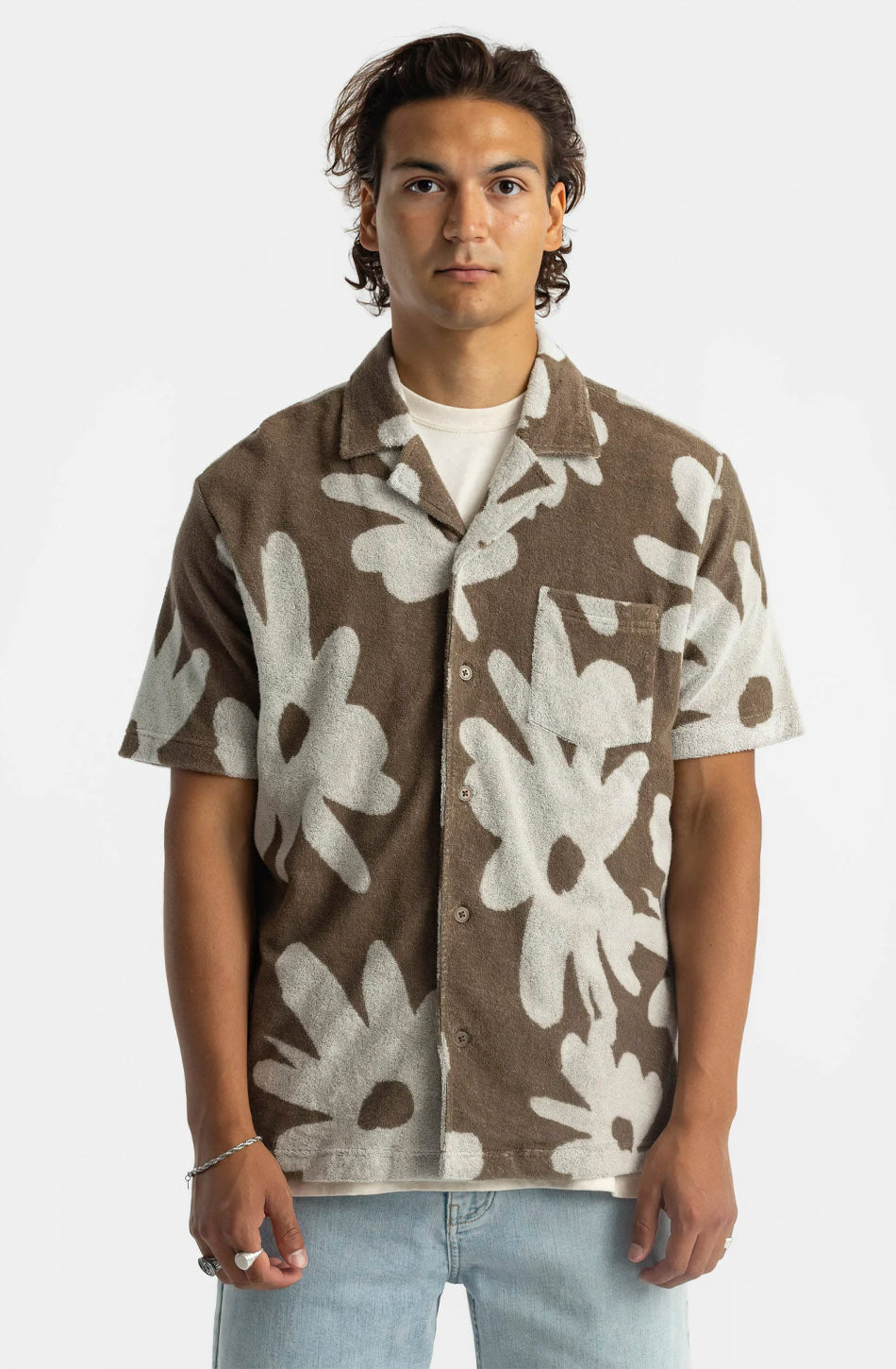 3919 SHIRT S/S  BROWN