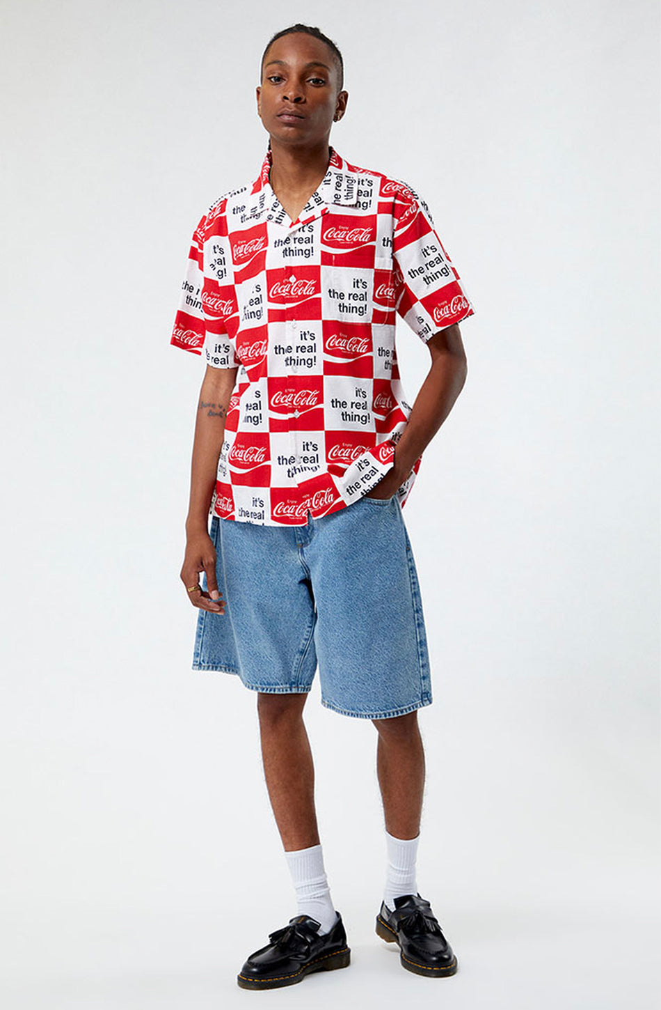 Brixton x Coca-Cola Bunker Weißes Hemd