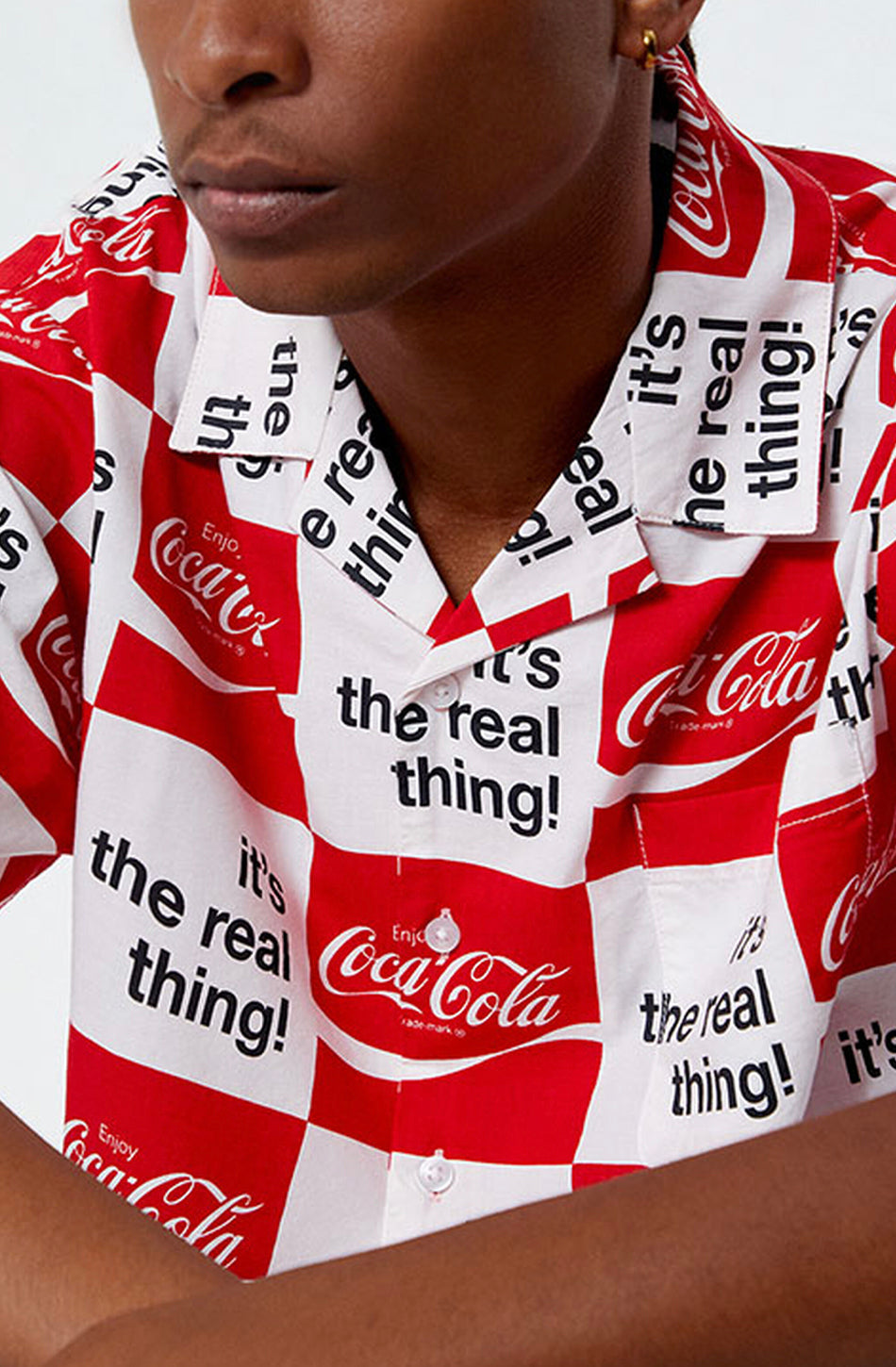 Brixton x Coca-Cola Bunker Weißes Hemd
