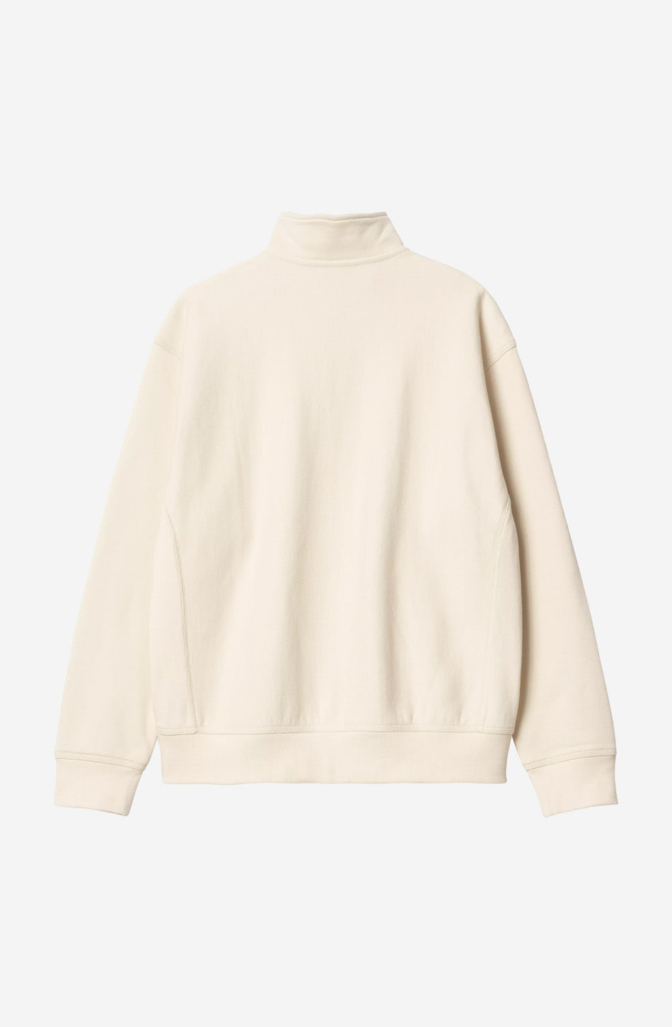Carhartt WIP – Sweatshirt mit halbem Reißverschluss und amerikanischem Schriftzug, Natur