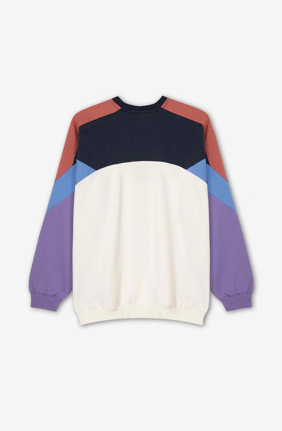 Ivory/ Navy/ Grape/ Crescent Dru Sweatshirt
