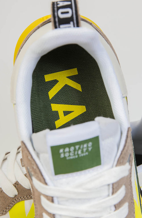Kaotiko Nara Neon Yellow Sneakers
