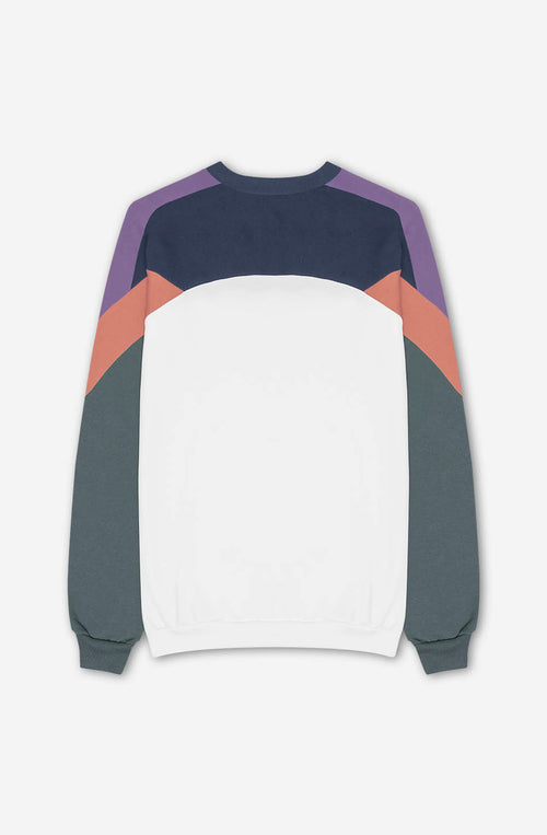 Dru Sweatshirt in Elfenbein/Koralle