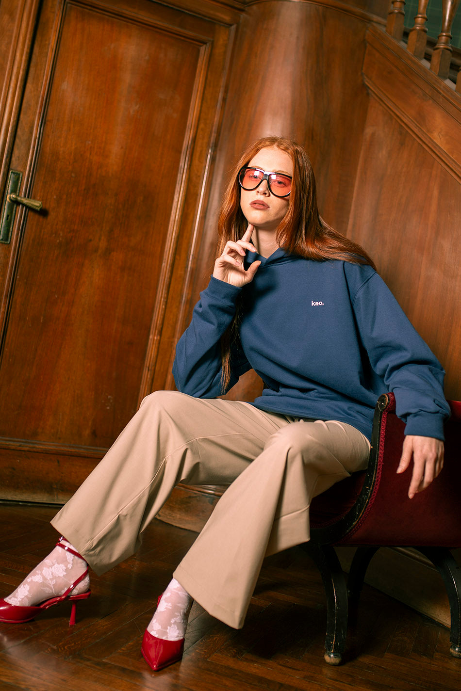 Ebert Marineblaues Sweatshirt