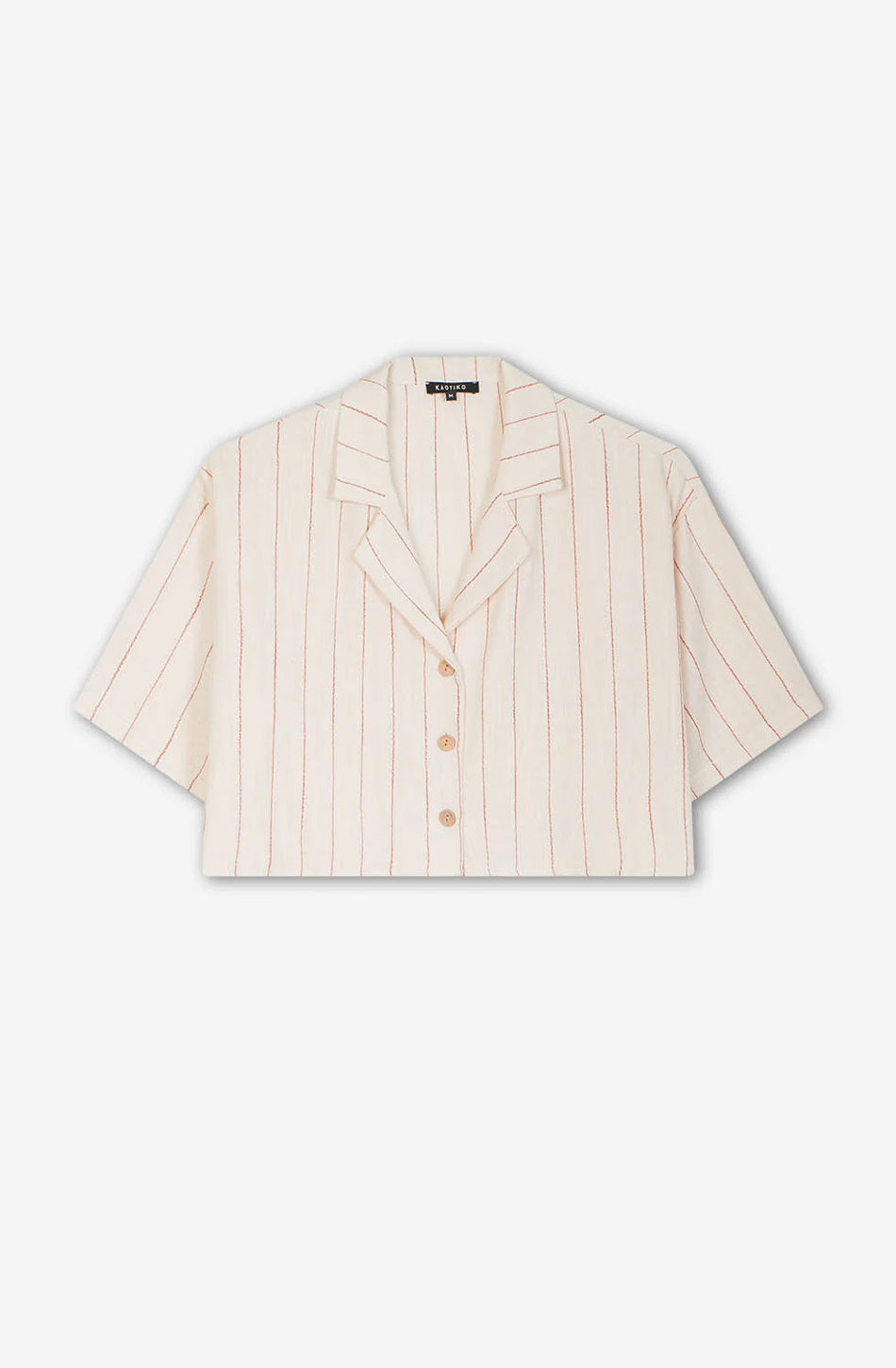 Barbecue Shirt Stripes Ivory/ Burgundy
