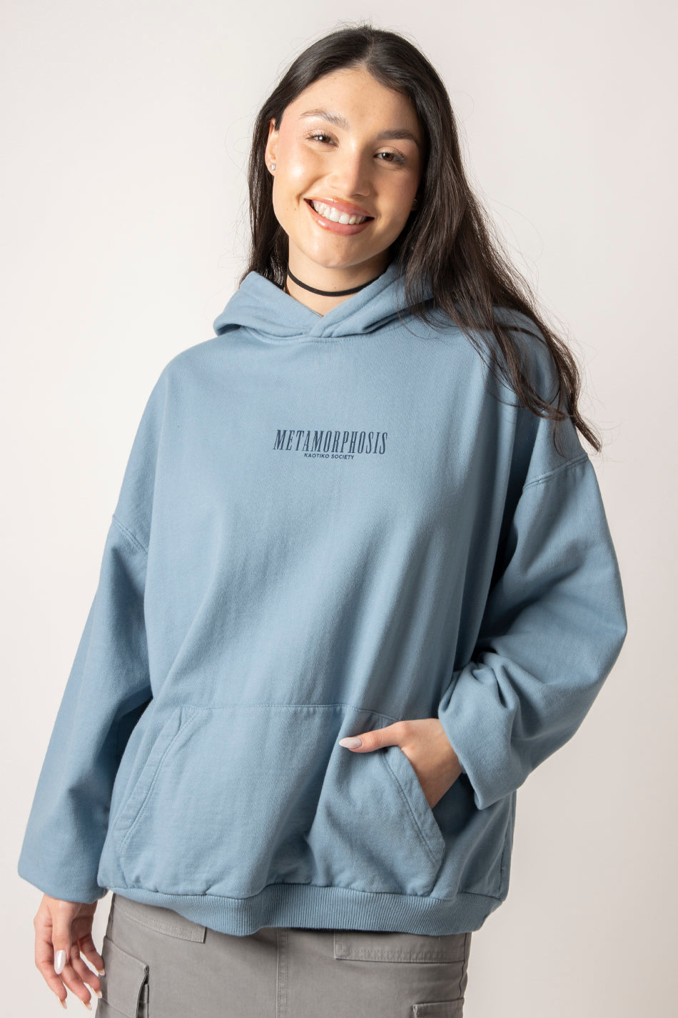 Sweatshirt bleu délavé Metamorphosis Fly