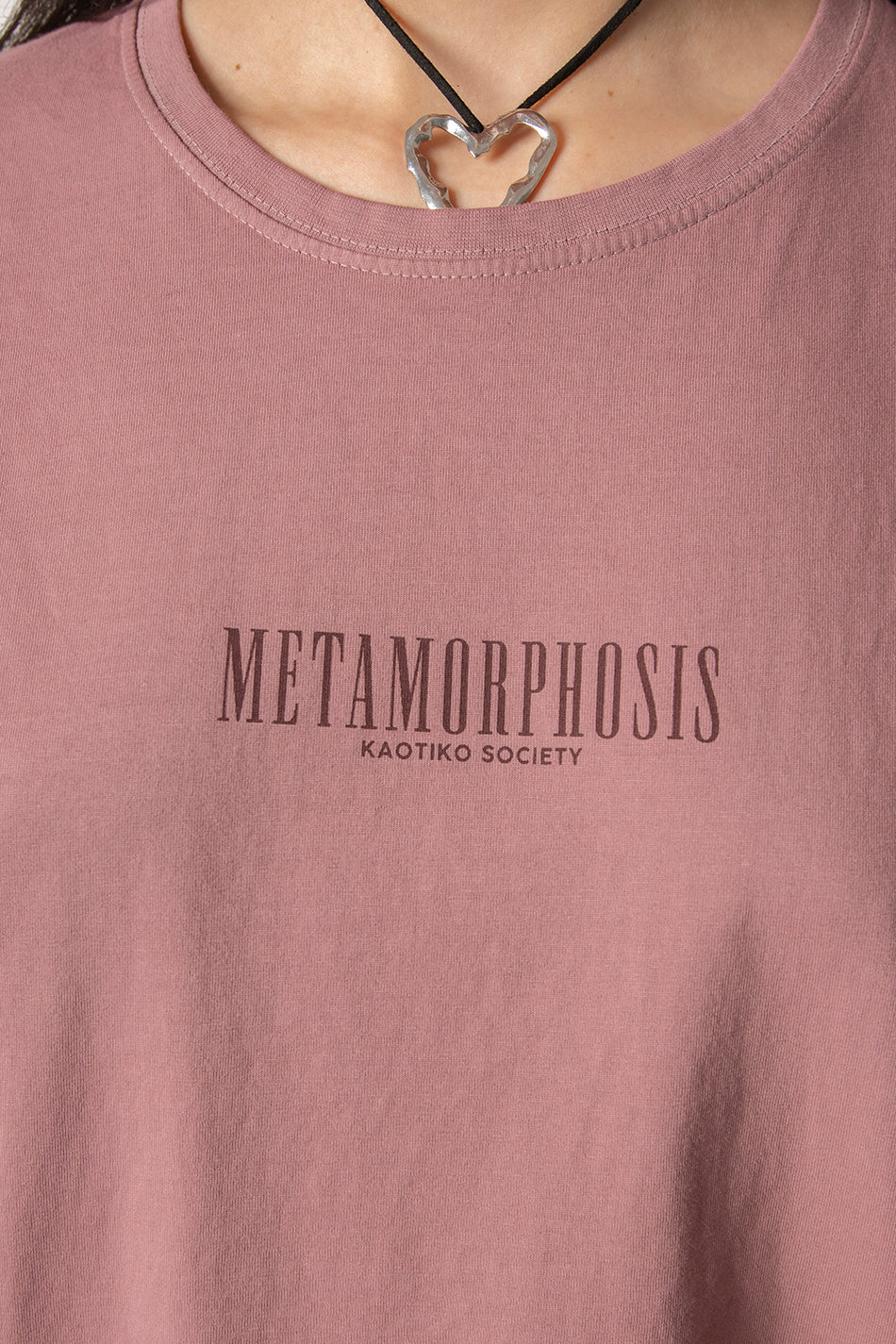 T-shirt délavé Metamorphosis Burgundy