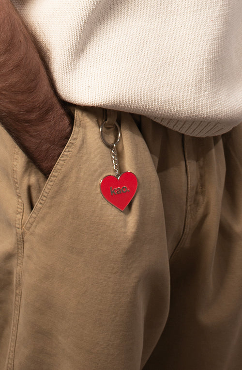 Schlüsselanhänger Heart Kao Rot