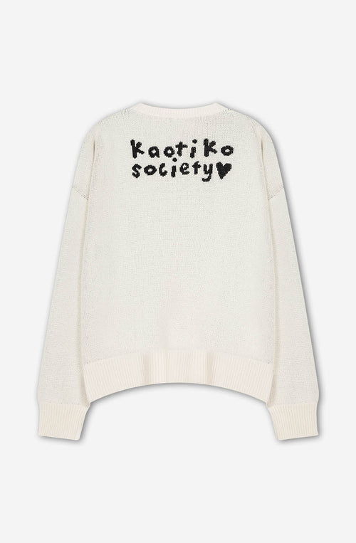 Angel Punk Elfenbeinpullover