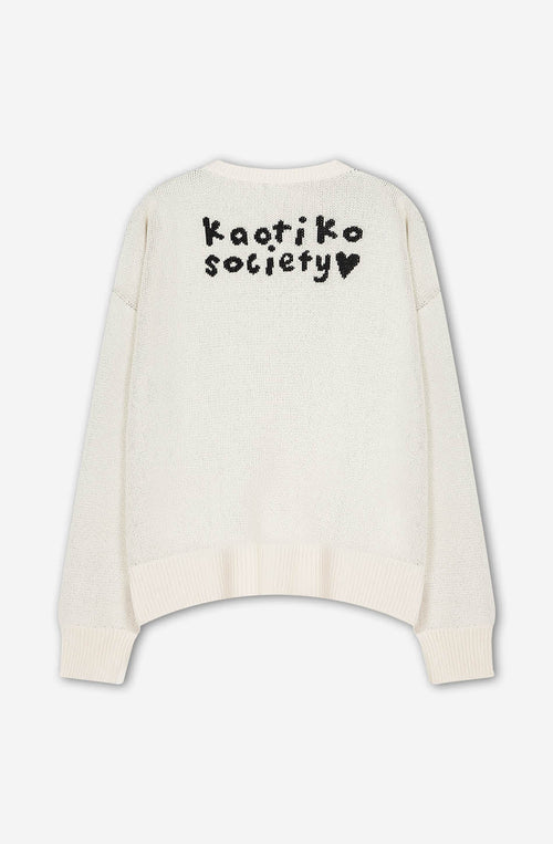 Angel Punk Elfenbeinpullover