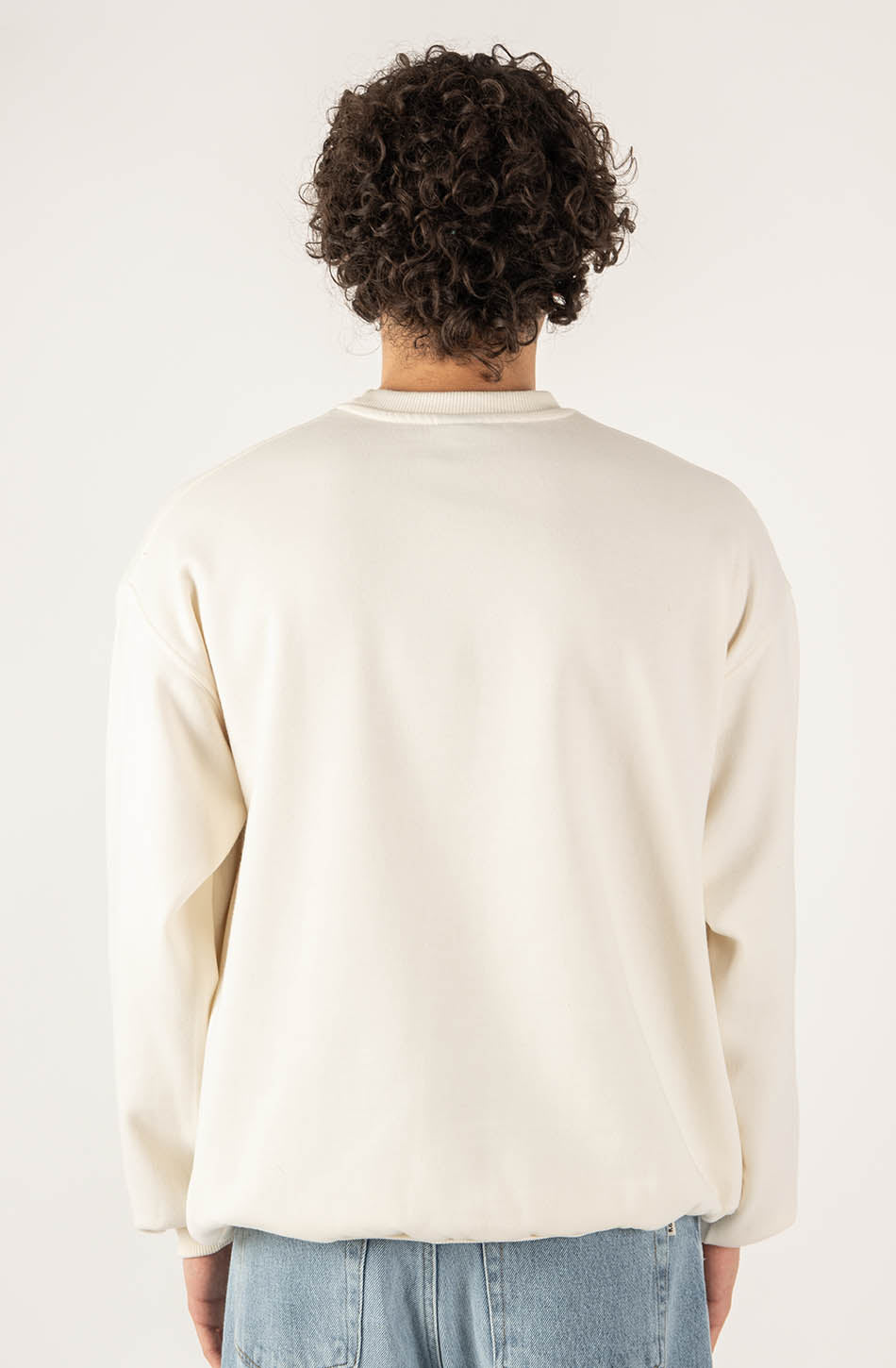Party-Elfenbein-Sweatshirt