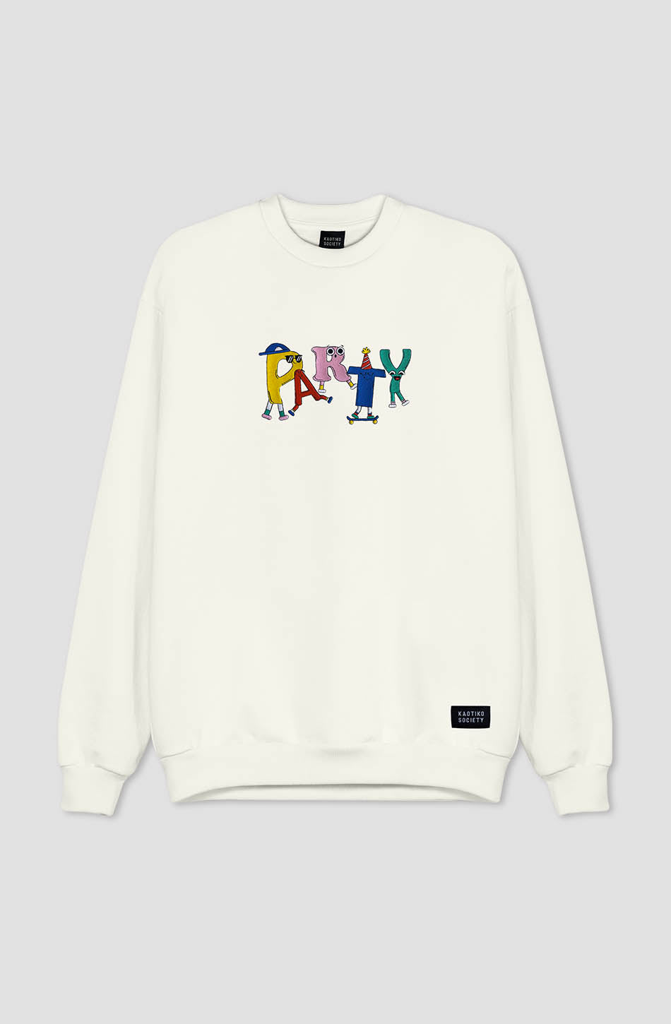 Party-Elfenbein-Sweatshirt