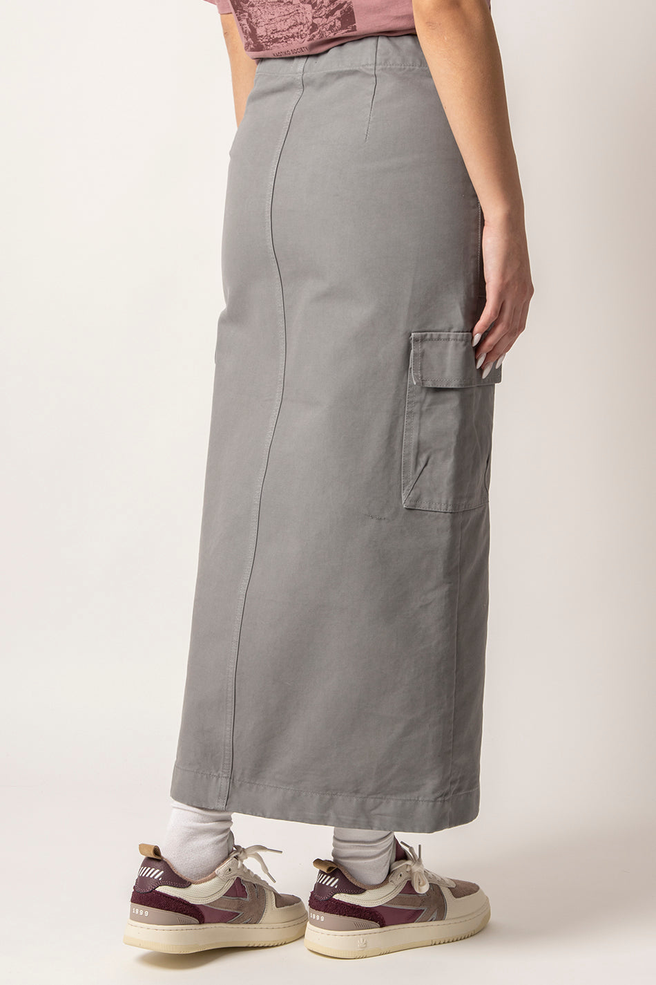 Dark Gray Cargo Skirt
