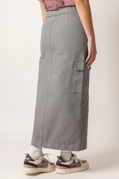 Dark Gray Cargo Skirt