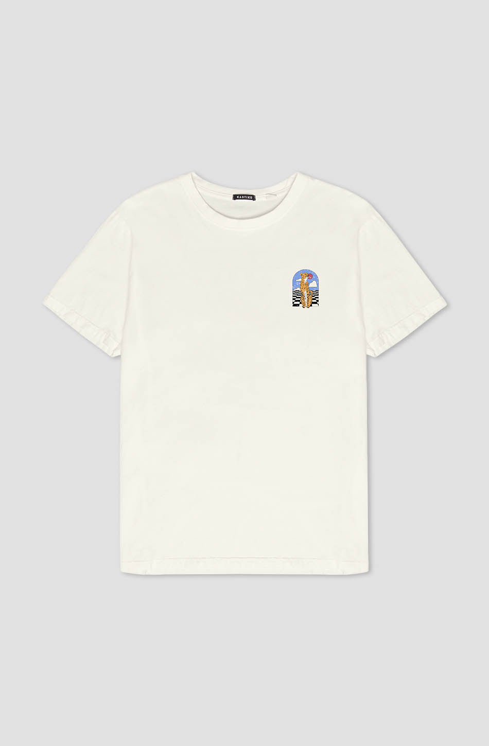 Gewaschenes Fearless Dreamer Elfenbein-T-Shirt