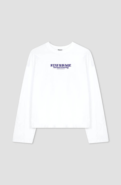 Camiseta Stay Savage White