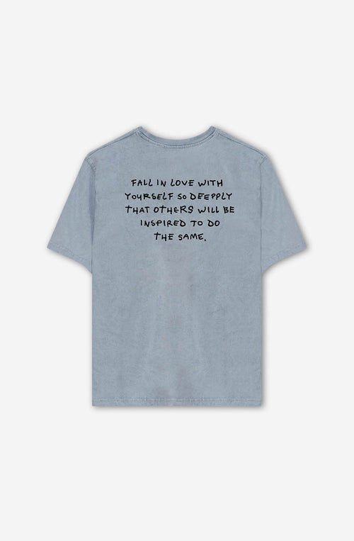 Washed Boy Urban Threesome Steel T-shirt
