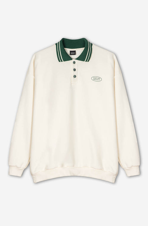 Sudadera The Black Cat Angels Ivory/ Green