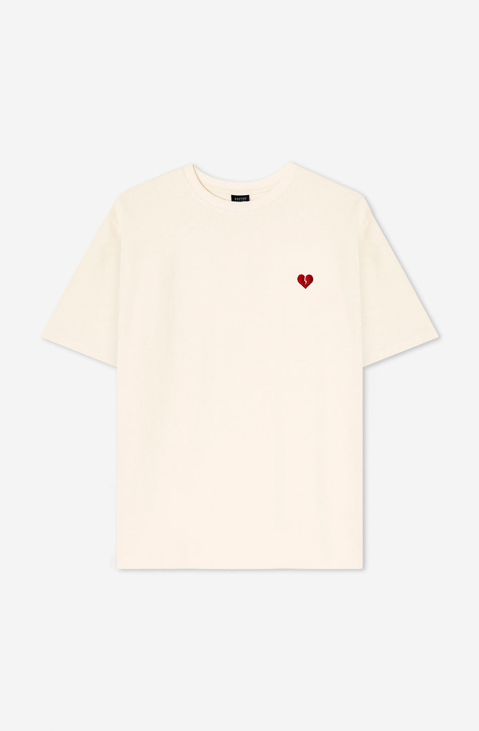 T-Shirt aus Bio-Baumwolle mit Dino-Herzmuster