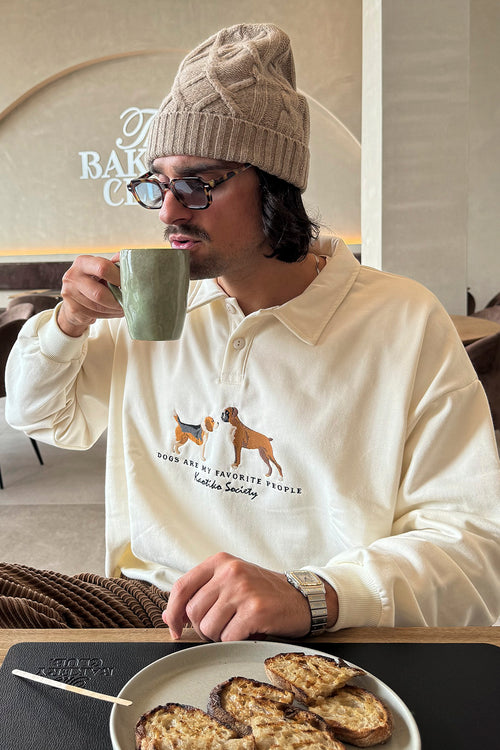 Puppies Jack Ivory Sweatshirt