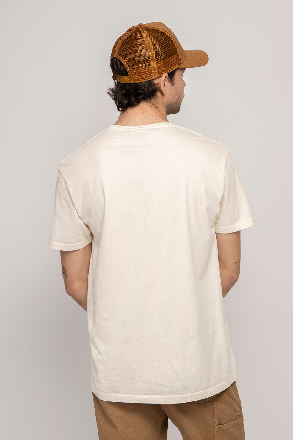 Gewaschenes Puppies Elliott Elfenbein-T-Shirt